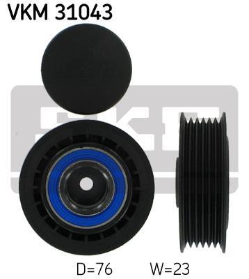Rolo tensor da correia trapezoidal estriada SKF VKM 31043